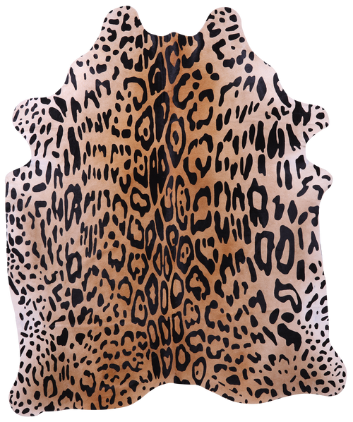 Cheetah Animal Print Natural Cowhide Rug - X-Large 7' 2