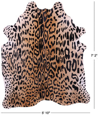 Thumbnail for Cheetah Animal Print Natural Cowhide Rug - X-Large 7' 2