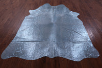 Thumbnail for Blue Metallic Natural Cowhide Rug - XX-Large 8' 0