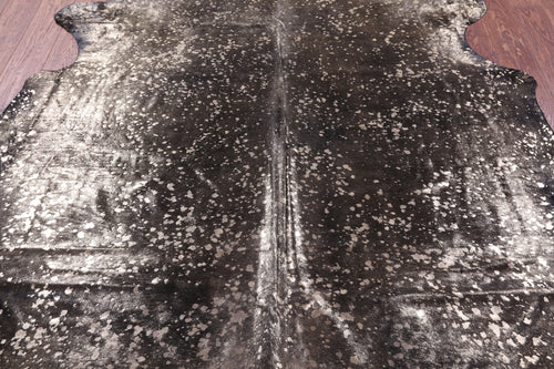 Gold Metallic Natural Cowhide Rug - XX-Large 7' 8
