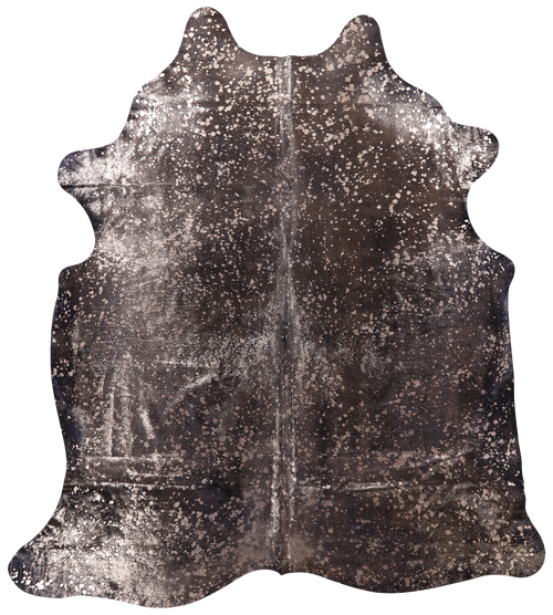 Gold Metallic Natural Cowhide Rug - XX-Large 7' 8