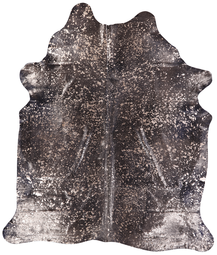 Gold Metallic Natural Cowhide Rug - XX-Large 7' 10"H x 6' 8"W