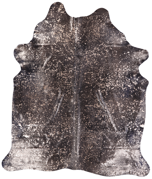 Gold Metallic Natural Cowhide Rug - XX-Large 7' 10"H x 6' 8"W