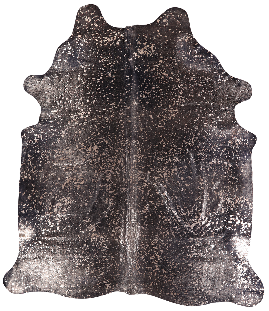 Gold Metallic Natural Cowhide Rug - XX-Large 8' 0"H x 7' 0"W