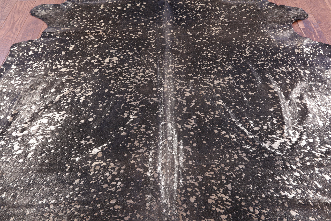 Gold Metallic Natural Cowhide Rug - XX-Large 8' 0"H x 7' 0"W