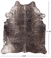 Thumbnail for Gold Metallic Natural Cowhide Rug - XX-Large 7' 10