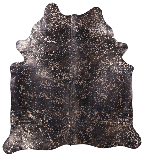 Gold Metallic Natural Cowhide Rug - XX-Large 8' 0"H x 7' 2"W