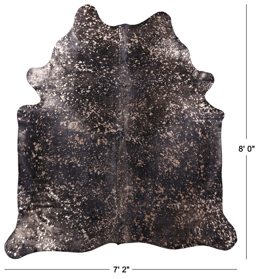 Gold Metallic Natural Cowhide Rug - XX-Large 8' 0