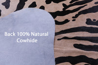 Thumbnail for Tiger Animal Print Natural Cowhide Rug - X-Large 7' 4