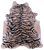 Tiger Animal Print Natural Cowhide Rug - X-Large 7' 4"H x 6' 5"W