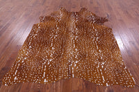 Thumbnail for Gazelle Deer Animal Print Natural Cowhide Rug - X-Large 7' 1