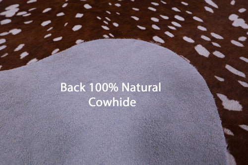 Gazelle Deer Animal Print Natural Cowhide Rug - X-Large 7' 1