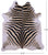 Zebra Animal Print Natural Cowhide Rug - X-Large 7' 5"H x 6' 3"W