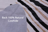Thumbnail for Zebra Animal Print Natural Cowhide Rug - XX-Large 8' 3