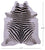 Zebra Animal Print Natural Cowhide Rug - XX-Large 8' 3"H x 7' 1"W