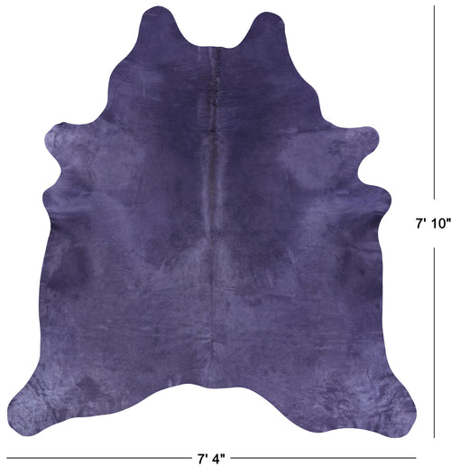 Grey Dyed Natural Cowhide Rug - XX-Large 7' 10