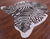 Zebra Animal Print Natural Cowhide Rug - X-Large 7' 3"H x 6' 9"W