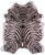 Zebra Animal Print Natural Cowhide Rug - XX-Large 8' 2"H x 7' 0"W