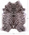 Zebra Animal Print Natural Cowhide Rug - XX-Large 8' 2"H x 7' 0"W