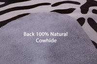 Thumbnail for Zebra Animal Print Natural Cowhide Rug - XX-Large 8' 2