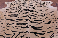 Thumbnail for Tiger Animal Print Natural Cowhide Rug - X-Large 7' 0