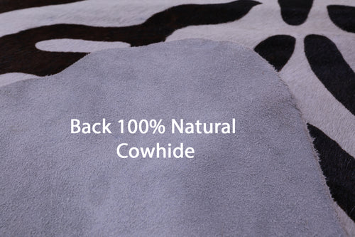 Zebra Animal Print Natural Cowhide Rug - XX-Large 8' 3
