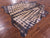 Brown Dyed Natural Cowhide Rug - X-Large 7' 7"H x 7' 1"W
