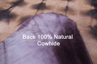 Thumbnail for Brown Dyed Natural Cowhide Rug - X-Large 7' 7
