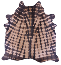 Thumbnail for Brown Dyed Natural Cowhide Rug - X-Large 7' 7