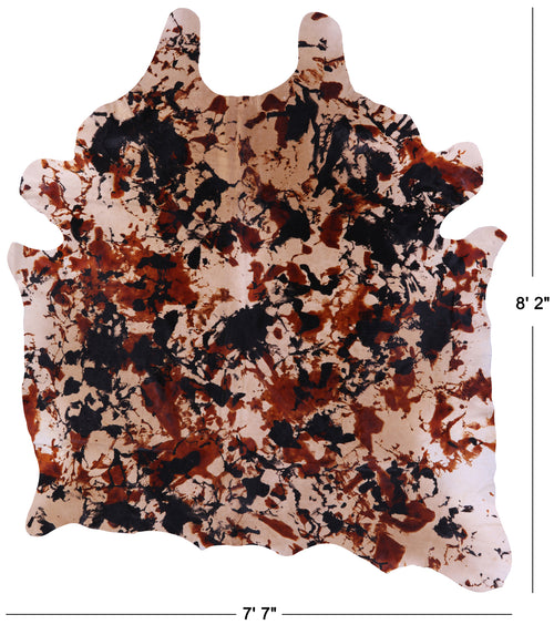 Dyed Natural Cowhide Rug - XX-Large 8' 2