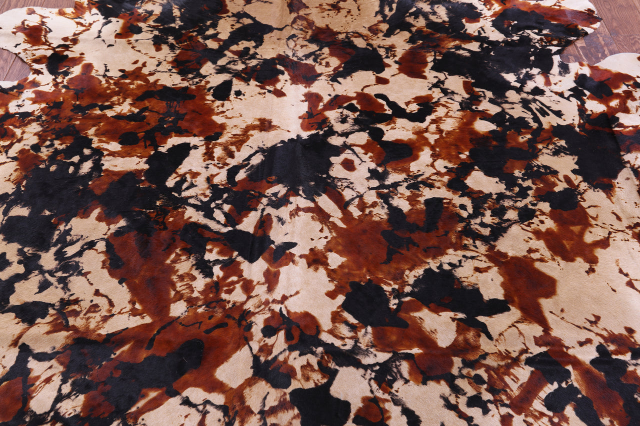 Dyed Natural Cowhide Rug - XX-Large 8' 2"H x 7' 7"W