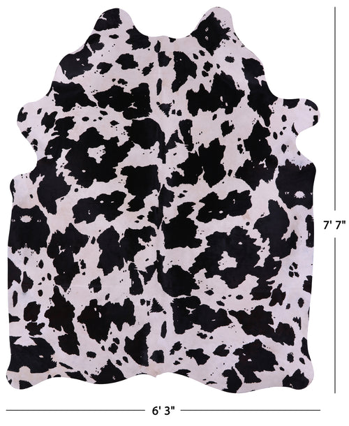 Horse Animal Print Natural Cowhide Rug - X-Large 7' 7