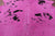 Pink Dyed Natural Cowhide Rug - X-Large 7' 7"H x 7' 0"W