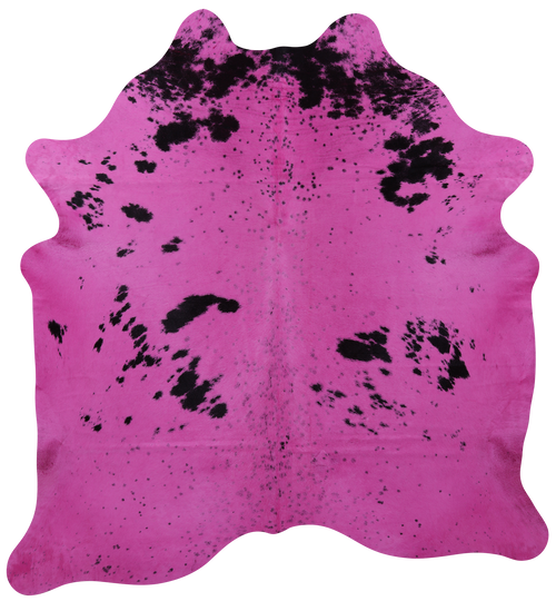 Pink Dyed Natural Cowhide Rug - X-Large 7' 7