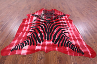 Thumbnail for Zebra Animal Print Natural Dyed Cowhide Rug - X-Large 7' 5