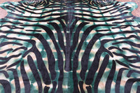 Thumbnail for Zebra Animal Print Natural Dyed Cowhide Rug - XX-Large 7' 9