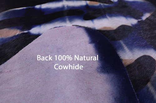 Zebra Animal Print Natural Dyed Cowhide Rug - X-Large 7' 0