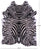 Zebra Animal Print Natural Cowhide Rug - XX-Large 7' 9"H x 6' 4"W