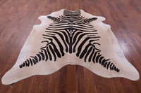 Thumbnail for Zebra Animal Print Natural Cowhide Rug - X-Large 7' 7