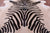 Zebra Animal Print Natural Cowhide Rug - X-Large 7' 7"H x 6' 9"W