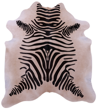 Thumbnail for Zebra Animal Print Natural Cowhide Rug - X-Large 7' 7