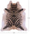 Zebra Animal Print Natural Cowhide Rug - XX-Large 7' 10"H x 6' 8"W