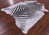 Thumbnail for Zebra Animal Print Natural Cowhide Rug - XX-Large 8' 0