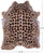Jaguar Animal Print Natural Cowhide Rug - X-Large 7' 3"H x 5' 10"W