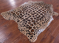 Thumbnail for Jaguar Animal Print Natural Cowhide Rug - X-Large 7' 3