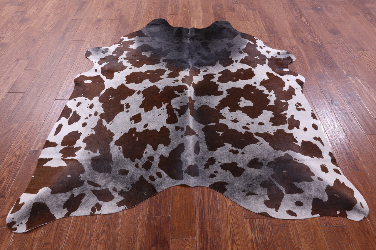 Horse Animal Print Natural Cowhide Rug - X-Large 7' 4"H x 6' 2"W