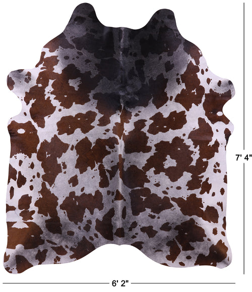 Horse Animal Print Natural Cowhide Rug - X-Large 7' 4