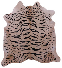 Thumbnail for Tiger Animal Print Natural Cowhide Rug - Large 6' 8