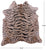 Tiger Animal Print Natural Cowhide Rug - Large 6' 8"H x 6' 0"W