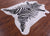 Zebra Animal Print Natural Cowhide Rug - X-Large 7' 4"H x 6' 2"W